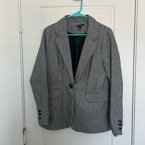 Versona Black and White Houndstooth Blazer